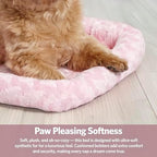MidWest Homes for Pets QuietTime Fashion XXS Dog Bed – Pink Faux Fur Bolster - Image 4