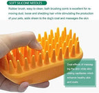 Pet Silicone Shampoo Brush for Long & Short Hair, Medium Large Pets Dogs Cats - Image 5