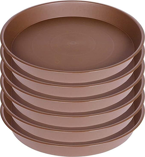 6 Pack Plant Saucer Tray, 4 5 6 8 10 12 13 15 17 19 inch Plant Saucers by Bleuhome