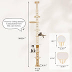 COZIWOW Floor to Ceiling Cat Tree Tower - Image 6