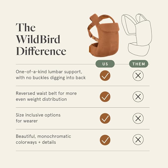 WildBird - Aerial Buckle Carrier - 2-24 Months - Standard Desert Lark - Front & - Image 5