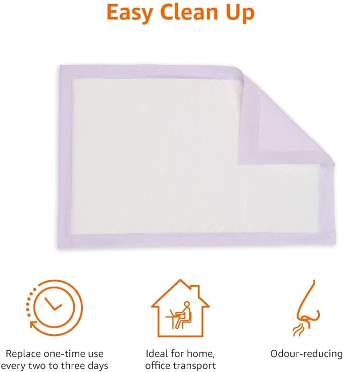 Amazon Basics Cat Pee Pads, Odor Control, Super Absorbent, Disposable, - Image 3