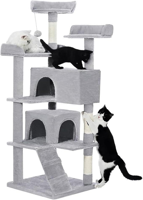 56-Inch Multi-Level Cat Tree Tower by Unknown