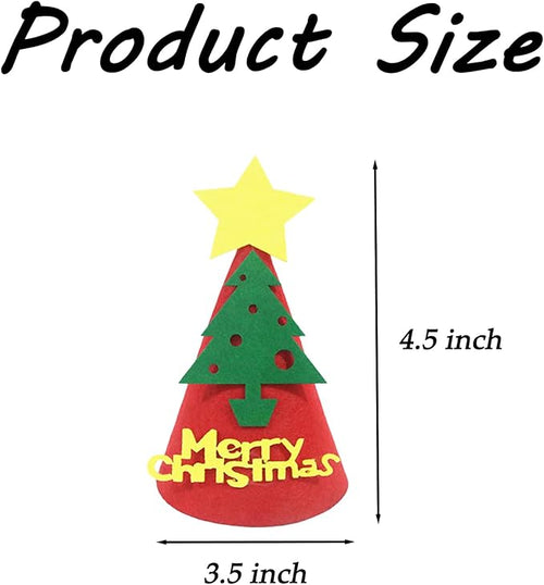 5 Pcs Christmas Dog Hats Cute Cats Party Hats Pet Set Dogs Santa Hats Puppies - Image 2