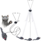 Kalimdor Interactive Cat Feather Toys, Retractable Teaser Toy ，Hanging by Kalimdor