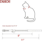 CHUKCHI Soft Velvet Safe Cat Adjustable Collar Bling Diamante - Image 7
