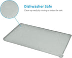 AUDWUD Silicone Waterproof Pet Feeding Mats, Anti Slip Bowl Pad, Dog Mat - Image 5
