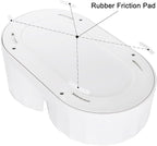 RIZZARI Gravity Water Bowl Dispenser: 4L White Stainless Steel Water Feeder - Image 5