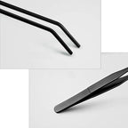 15 inch Black Curved Aquarium Tweezers Stainless Steel Curved Tweezer - Image 3