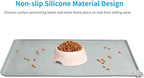 AUDWUD Silicone Waterproof Pet Feeding Mats, Anti Slip Bowl Pad, Dog Mat - Image 2
