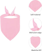 BRT Bearingshui Triangle Dog Bandana 12 Pack, Blank Dog Handkerchief Scarf - Image 3