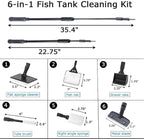 AQUANEAT 6 in 1 Fish Tank Cleaning Tools, Aquarium Cleaner Set - Image 2