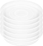 6 Pack Plastic Plant Saucer Water Drip Tray, 4 5 6 7 8 9 10 11 12 inch by Bleuhome