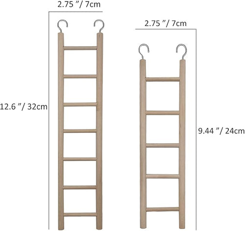 2pcs Bird Wooden Ladder Bird Ladders Wooden Ladder - Image 2