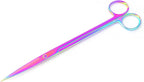 Mandala Crafts 12 Inches Rainbow Stainless Steel Straight Aquarium Scissors - Image 2