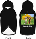 Custom Dog Hoodie Personalized Photo Text Logo Name Dog Clothes, Soft & Warm - Image 5