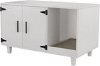 GDLF Modern Wood Pet Crate Cat Washroom Hidden Litter Box Enclosure Furniture - Image 6