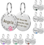 Personalized Dog/Cat Cute Paw Pet ID Tag - Image 8
