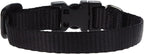 LupinePet Basics 1/2" Black 6-9" Adjustable Collar by LupinePet