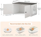HOOBRO Cat Litter Box Enclosure, Hidden Litter Box Furniture - Image 5