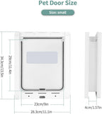 Small Doggie Door with Magnetic Locking Panel - Image 2