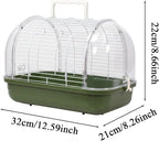 Small Bird Cage, Transparent Bird Travel Carrier, Full View Cockatiel Cage - Image 5