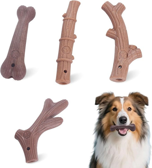 4 Pack Durable Dog Chew Toys for Aggressive Chewers-Puppy Teething Toys by Unknown