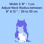 Pawtitas Reflective Blue Cat Collar - Image 6