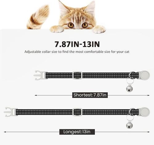 5 Pack Reflective-Breakaway Cat Collars - Image 2