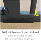 Lumizone Extra Tall Cat Gate Extension Kit 61.02" High Pressure Mounted 12.6" - Image 4