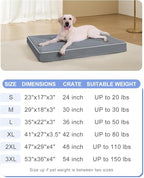 KSIIA Large Dog Bed for Crate Pad Waterproof Dog Bed - Image 6