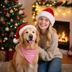 My Mom is Obsessed with Me Pink Dog Bandana, Cute Pet Scarf Accessories Photo - Image 5