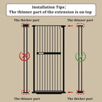 WAOWAO 71" Extra Tall Cat Pet Gate 29.92-61.42" Wide Pressure Mounted Walk - Image 3