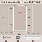 Fairy Baby 51.18" Extra Tall Cat Gate - Image 2