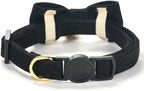 Soft Corduroy Cat Collar, Plaid Pattern, - Image 4