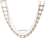 Bird Ladder Bridge, Wooden Pet Hamster Climbing & Swing Toys, Cage Accessories - Image 6