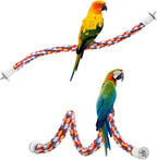 Bird Rope Perches, Parrot Toys 36 inches Rope Bungee Bird Toy - Image 5