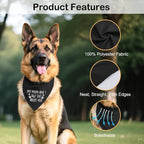 My Mom and I Talk About You Black Dog Bandana, Hilarious Sarcastic Pet Scarf - Image 3