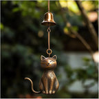 Cat Wind Chime 2025 New Unique Cat Garden Decor Outdoor Cat Statue Themed Gifts - Image 2