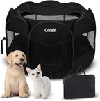 Puppy Playpen Indoor for Small Dogs, Portalble Pet Dog Play Pens Kennel Crate by Goozii