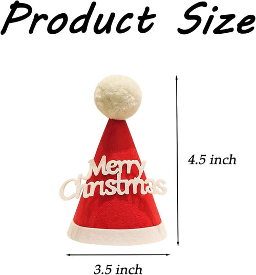 5 Pcs Christmas Dog Hats Cute Cats Party Hats Pet Set Dogs Santa Hats Puppies - Image 2