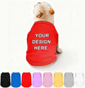 Custom Dog Shirt Pet T Shirts for Small Medium Large Dogs Customized Clothes by Plmoknijb