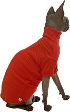 Sphynx Cats Shirt Cat Turtleneck Cotton Sweater Pullover Kitten T-Shirts - Image 4