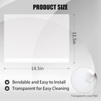 6PCS Cat Litter Box Pee Shields, Transparent Easy Clean Splash Guard - Image 2