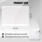 4PCS Cat Litter Box Pee Shields, Transparent Easy Clean Splash Guard - Image 2