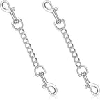 YUEPET 2 Pack 8.3 Inches Metal Dog Collar Safety Clips Heavy Duty Duble Ended by YUEPET