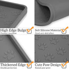 Ptlom Pet Placemat for Dog and Cat, Mat for Prevent Food and Water Overflow - Image 4