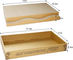 Cat Scratch Pad Cardboard Scratcher Box, Reversible Durable, - Image 3