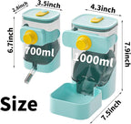 PODOO 34oz Rabbit Food Dispenser, Bunny Feeder Bowl, Large Hanging Automatic - Image 2