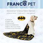 Franco Pet Batman DC Comics Bat Shield Logo XL Oversized Super Soft Cozy - Image 2